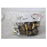 Bag of Mixed 45 Auto Casings