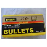 Speer Gold Dot 45 Cal 230 GR Bullets