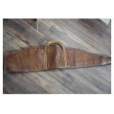 Brown Leather Gun Case with Soft Lining