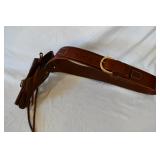 Leather Gun Holster Belt with Ammo Loops