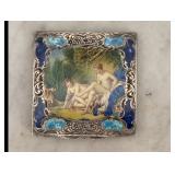 Sterling Enamel Compact Sterling Enamel Compact