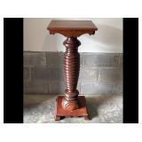 Wood pedestal Wood pedestal