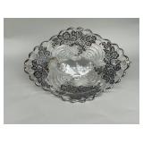 Cambridge glass Company, Caprice, silver overlay Cambridge glass Company, Caprice, silver overlay