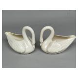 Belleek Swan Creamers Belleek Swan Creamers