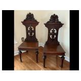 Victorian Carved Wood Chairs Victorian Carved Wood Chairs