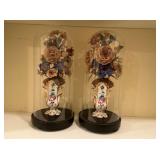 Florals under glass Florals under glass