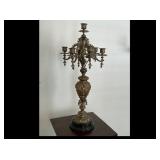 Ornate Bronze Candelabra Ornate Bronze Candelabra