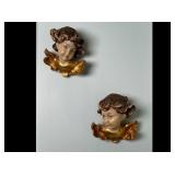Sculpted wood cherubs Sculpted wood cherubs