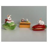 Orchard Design Bunny Trinket Dishes Orchard Design Bunny Trinket Dishes