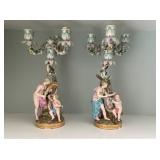 Meissen Candleabras Meissen Candleabras