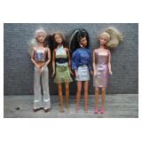Mattel Barbie Doll Lot of 4 - Kira Splash in Color