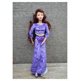 Mattel Barbie Doll in Purple Dress