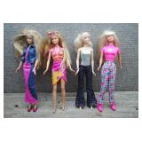 Mattel Barbie Doll Lot of 4 - Sparkle Outfits