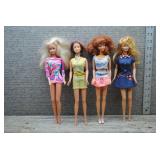 Mattel Barbie Doll Lot of 4