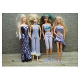Mattel Barbie Doll Lot of 4 - Purple Outfits