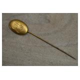 14K Gold Monogram Stick Pin