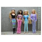 Mattel Barbie Doll Lot of 4 - Kayla & Generations