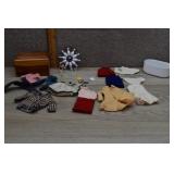 Lot Barbie Clothes/Acc. Small Cedar Box