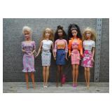 Mattel Barbie Doll Lot of 5