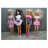 Mattel Barbie Doll Lot of 4 - Totally Hair Teresa