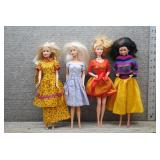 Mattel Barbie Doll Lot of 4