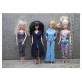 Mattel Barbie Doll Lot of 4 -