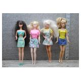 Mattel Barbie Doll Lot of 4 -