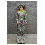 Barbie Mattel Doll in Green Floral Dress