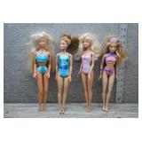 Mattel Barbie Doll Lot of 4 - Beach Outfits