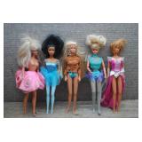 Mattel Barbie Doll Lot of 5 - Twirlin' Makeup 1997