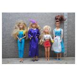 Mattel Barbie Doll Lot of 4 - Graduation & Belle