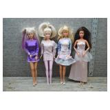 Mattel Barbie Doll Lot of 4 -