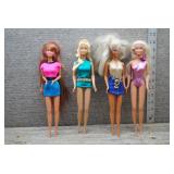 Mattel Barbie Doll Lot of 4