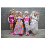 Mattel Barbie Doll Lot of 4 - Party Dresses