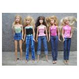Mattel Barbie Doll Lot of 5 -