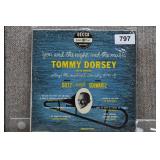 Vintage Tommy Dorsey 33rpm LP Shellac Record