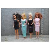 Mattel Barbie Doll Lot of 4 - 80s Winking Western