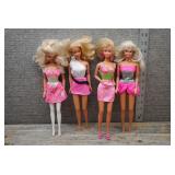 Mattel Barbie Doll Lot of 4 - Pink Dress Outfits