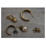 Lot of Gold Fill Single Earrings