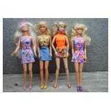 Mattel Barbie Doll Lot of 4 - Summer Outfits