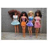 Mattel Barbie Doll Lot of 4 - Dress Outfits