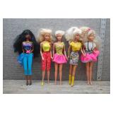 Mattel Barbie Doll Lot of 5 - 80s Outfits