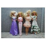 Mattel Barbie Doll Lot of 4
