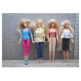Mattel Barbie Doll Lot of 4