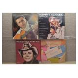 4 Vinyl Records -Country