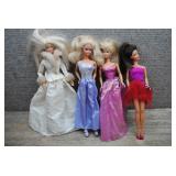 Mattel Barbie Doll Lot of 4 -