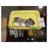 3 METAL POLICE BADGES