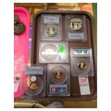 7 SLABBED US COLLECTOR COINS