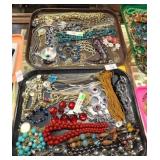 2 TRAYS NECKLACES