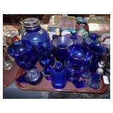 COBALT GLASS LOT
